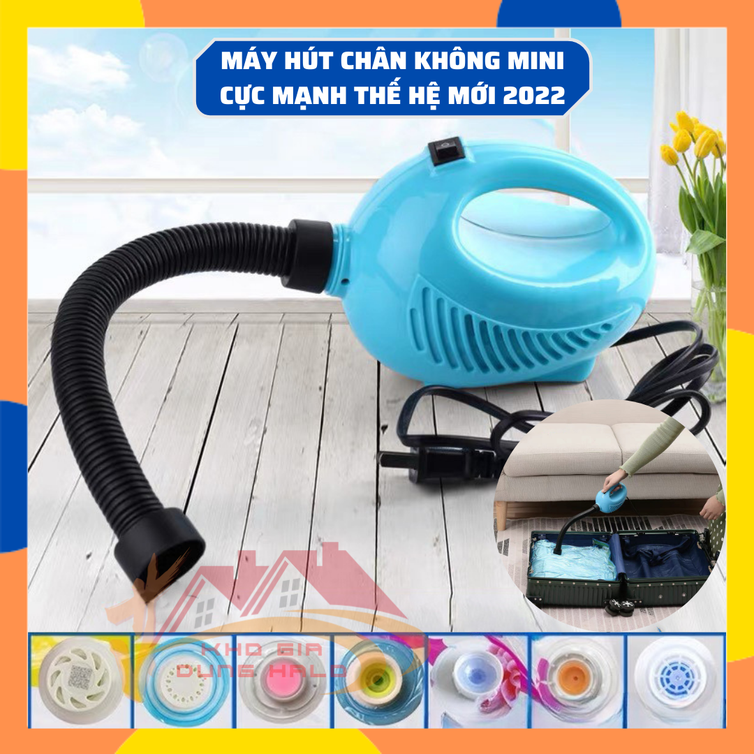 Máy Hút Chân Không Quần áo Công Suất 200W Cực Mạnh Hút Gấu Bông Chăn Mền Siêu Tốc