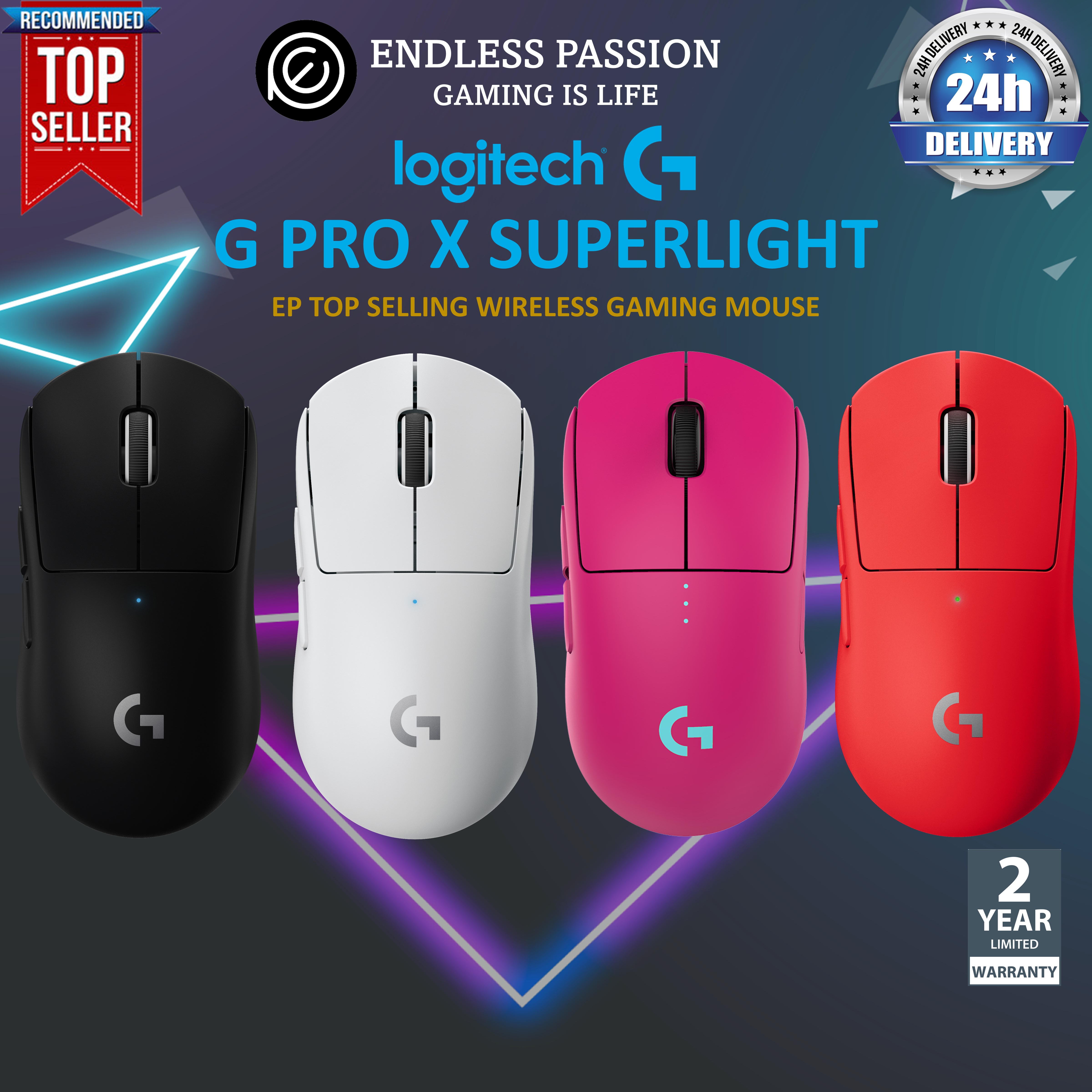 For Logitech G Pro X Superlight 2 Generation Weight Loss DIY Lightweight  Gaming Mouse Upper Shell Bottom Shell 3D Printing Kit