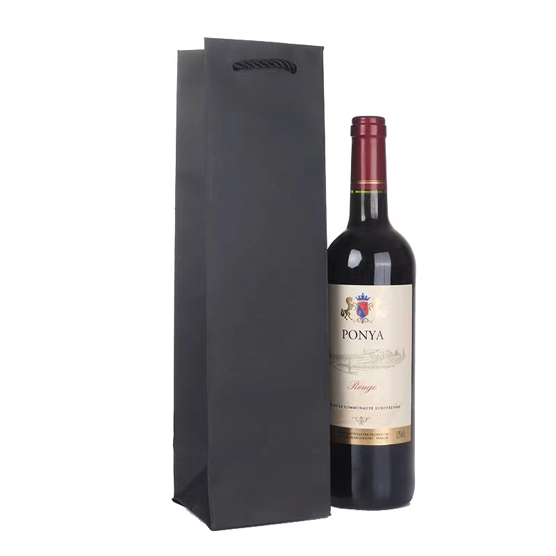 Mothers Day High Quality Bottle Red Wine Gift Paper Bag Goodies Bag