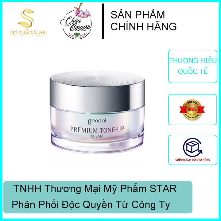 kem ốc sên DƯỠNG TRẮNG, NÂNG TONE  Goodal Premium Tone Up Cream 30ml - phân phối chính hãng