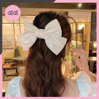 Dây buộc tóc/ Kẹp Tóc Hình Nơ Bản To Xinh Xắn Phong Cách Hàn Quốc Qiqishop