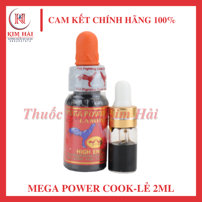 Mega power cook-LamPam Thái Lan-nước màu đen mùi socola[chiết lẻ 2ml]-[nhỏ trước đá 30 phút]- Tăng bo, tải cựa, lì đòn, hạn chế sặc ói tốt.