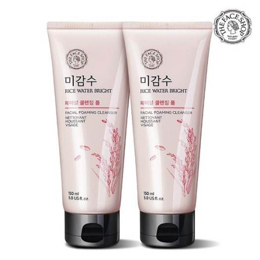 Sữa Rửa Mặt The Face Shop Gạo Rice Water Bright Cleansing Foam 100ml 150ml Không Hạt Và Có Hạt