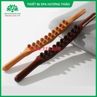 Gậy gỗ đa năng đánh tan mỡ bụng, giảm béo, đả thông kinh lạc 20 bi
