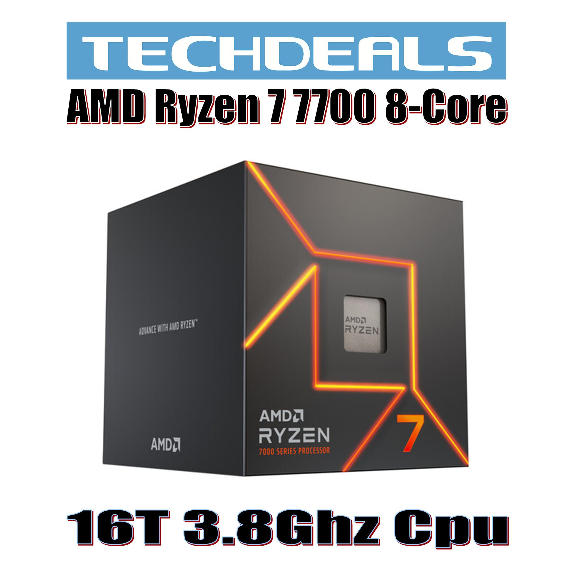 Amd Ryzen 7 7700X 8-Core 16-Thread Processor 3.8Ghz Am5 Socket 3