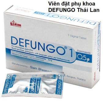 Viên đặt phụ khoa DEFUNGO Thái Lan khử khuẩn, hết nấm ngứa