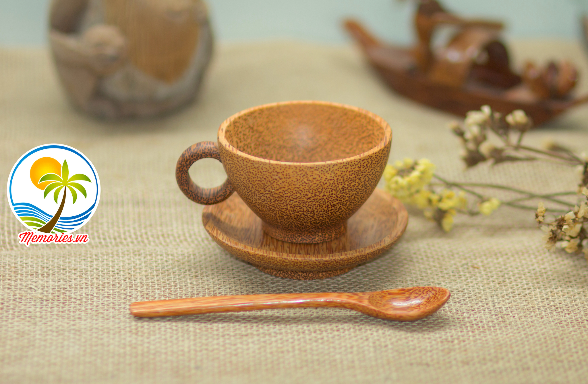 Bộ Ly, Tách Cafe Làm Từ Gỗ Dừa