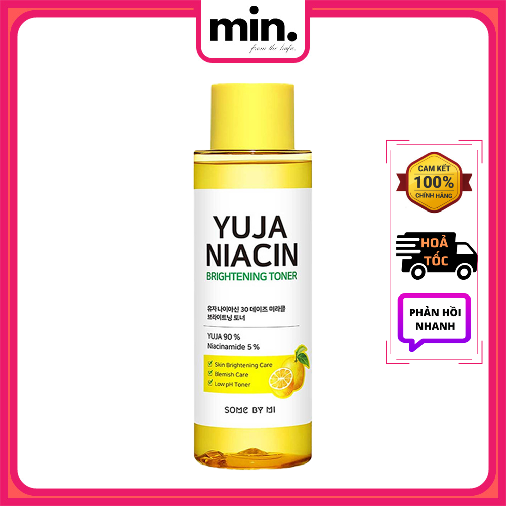 Nước hoa hồng dưỡng sáng da, làm mờ thâm Some By Mi Yuja Niacin Brightening Toner _ Some By Mi Chính Hãng