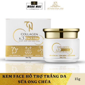 Kem Face Dưỡng Da Ban Đêm Chiết Xuất Sữa Ong Chúa - Collagen X3 Đông Anh (15g) Chính Hãng, Trắng Da, Dưỡng Ẩm, Ngăn Ngừa Lão Hóa