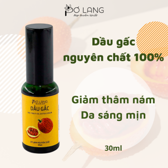 Dầu gấc giảm thâm nám Pơ Lang 30ml (100% Thiên nhiên - Ép lạnh nguyên chất từ màng đỏ quả gấc)