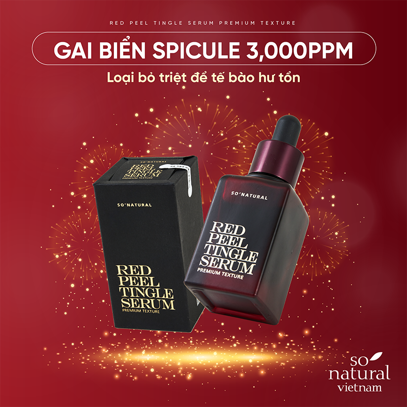 So'Natural Tinh chất thay da sinh học Red Peel Tingle Serum Premium 20ml