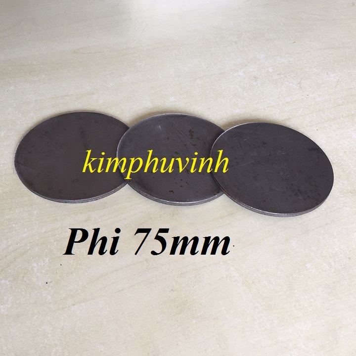 01 cái - phi 75mm bản mã tròn - bản mã đầu cột 75mm