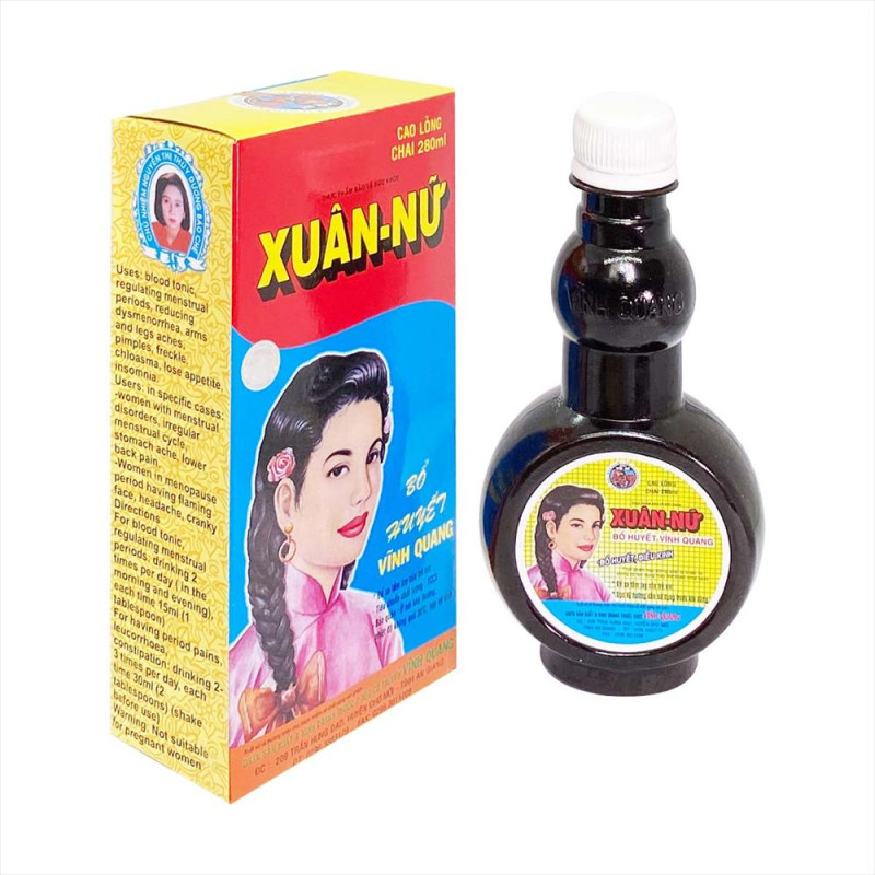 Xuân nữ bổ huyết cao hỗ trợ các vấn đề đau bụng kinh 280ml