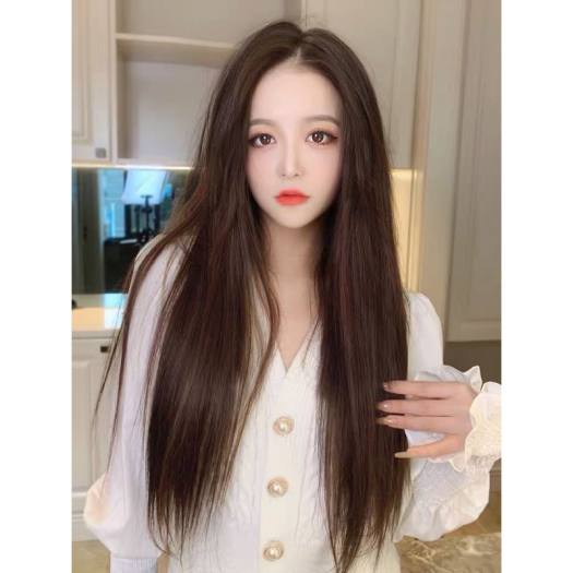 Tóc giả kẹp 😍Tóc kẹp thẳng 😍kẹp dải ngang 6 phím