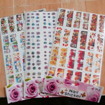 Bộ sticker nails họa tiết noel đáng yêu
