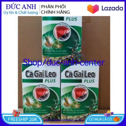 HSD 2023 - Cà Gai Leo Plus lọ 60 viên - Giải độc gan, hạ men gan - Hộp 60 viên chuẩn GMP Bộ Y tế