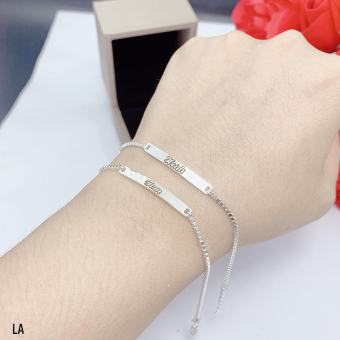 Lắc Tay Bạc Khắc Tên Theo Yêu Cầu