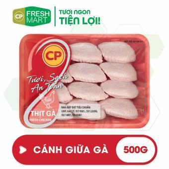 Cánh Giữa Gà CP 500g - Thịt Gà CP Foods - Tươi ngon tiện lợi - CP Fresh Mart