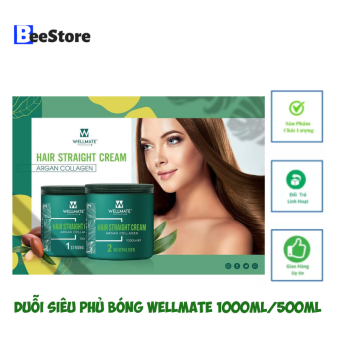 Thuốc duỗi tóc phủ bóng siêu khoẻ, siêu bóng mượt dành mọi loại tóc size 1000ml, 500ml
