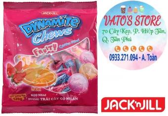 Combo 5 gói kẹo DYNAMITE CHEWS trái cây 125g / Kẹo DYNAMITE BIG BANG trái cây 125g