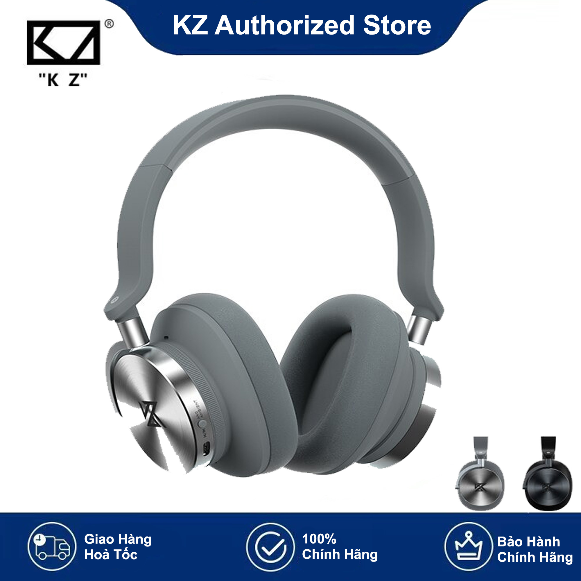 Tai nghe KZ Bluetooth 5.0 T10 Không dây Chụp Tai Chống Ồn Chủ Động ANC