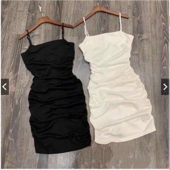 Đầm Hai Dây Nhún Body Pc