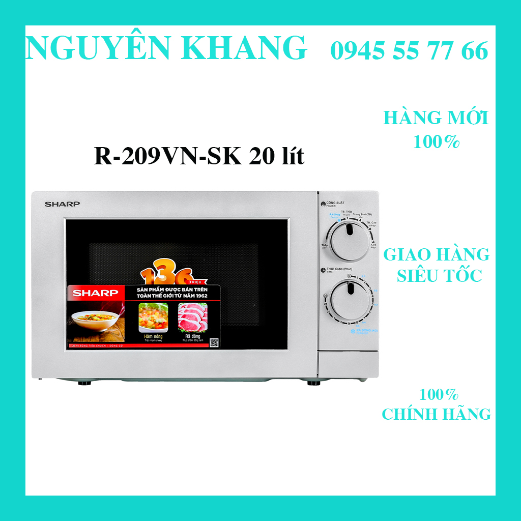Lò vi sóng sharp r-209vn-sk 20 lít