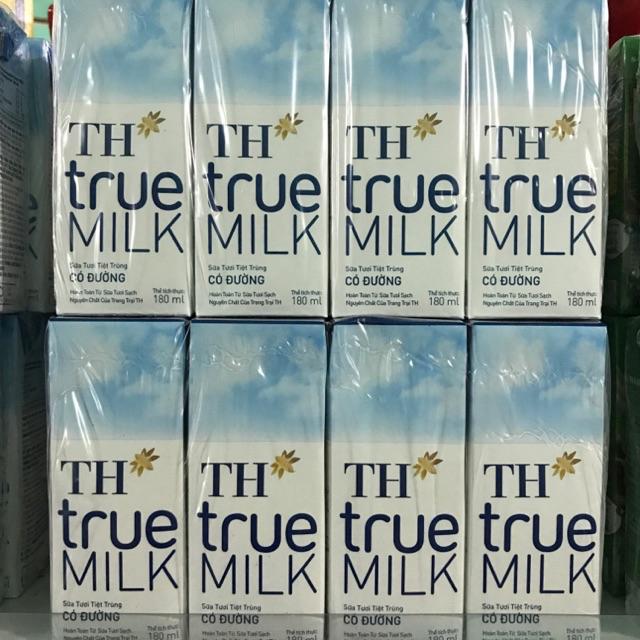 Vỉ sữa th true milk 180ml