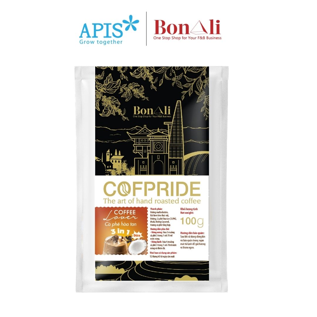 1 gói cafe cofpride cốt dừa 100g