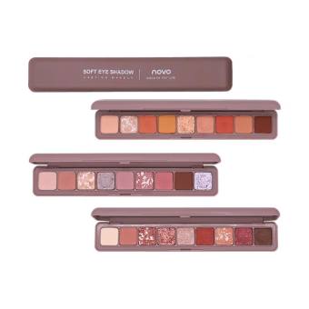 Bảng phấn mắt 9 ô dài Novo - Đơn giản - Dễ sử dụng Bảng mắt Novo Smooth Texture Soft Eye Shadow hộp dài 9 ô màu. - Chất phấn mềm mịn, dễ bám, bền màu. - Chống trôi, chống thấm.
