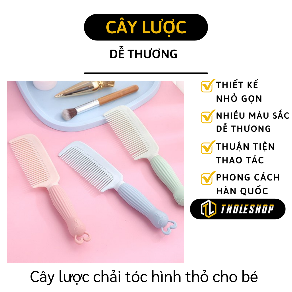 Cây lược chải tóc hình thỏ cho bé - Lược chải tóc kiểu dáng Hàn Quốc - Lược chải tóc