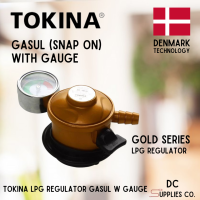 Tokina LPG Gas Regulator GOLD GASUL WITH GAUGE DE SALPAK Heay Duty Denmark Technology