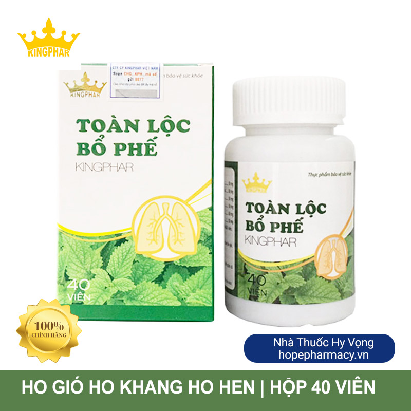 Toàn Lộc Bổ Phế | hỗ trợ làm giảm các triệu chứng ho gió, ho khan, ho hen, ho có đờm, đau rát họng, khản tiếng