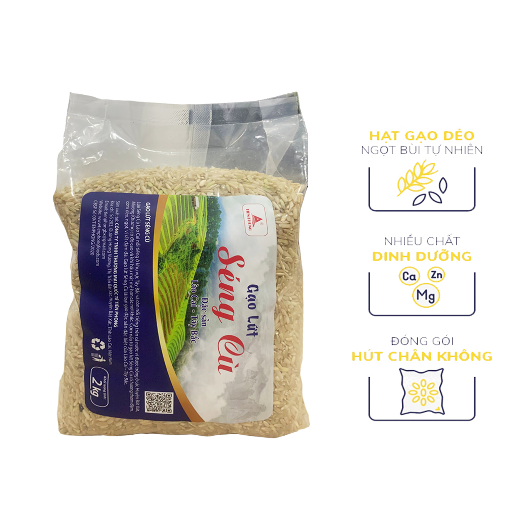 Gạo lứt séng cù đặc sản lào cai, túi 1kg