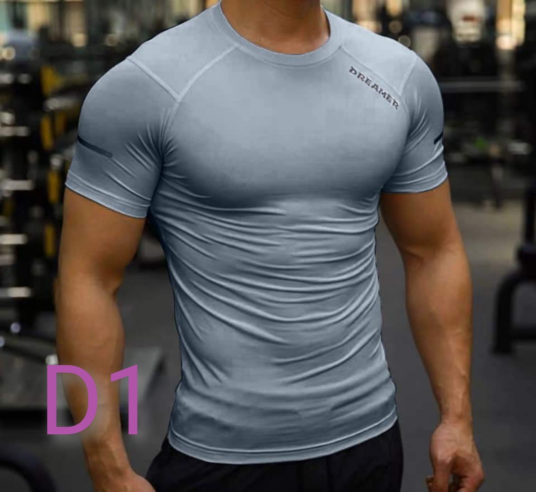 Áo Tập Gym, Áo Thể Thao Nam Ôm Body, Thun Lạnh Co Dãn 4c DREAMER - 4