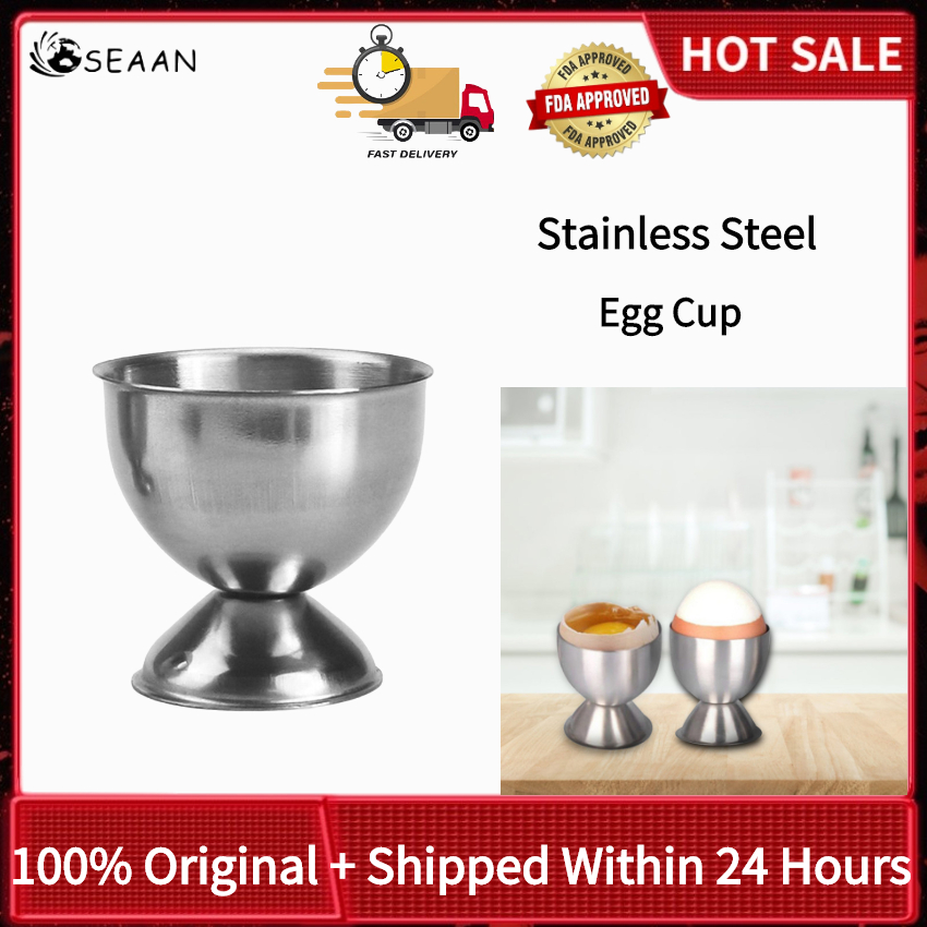 Cốc đựng trứng luộc mềm bằng thép không gỉ giá để trứng cốc để bàn dụng cụ nấu ăn bữa sáng nhà bếp