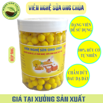 Hộp 500g Viên tinh bột nghệ mật ong - Viên nghệ sữa ong chúa - Viên nghệ mật ong - Nông sản sach Tây Nguyên
