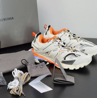 Giày Thể  Thao BALENCIAGA Track Led 3.0 Cao Cấp Trắng Cam