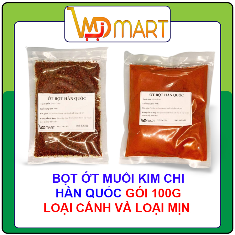 Bột ớt muối kim chi hàn quốc gói 100g