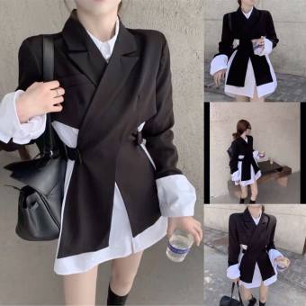 SET ÁO VEST 2 tà chéo nhau, 2 lớp KÈM ÁO TRẮNG