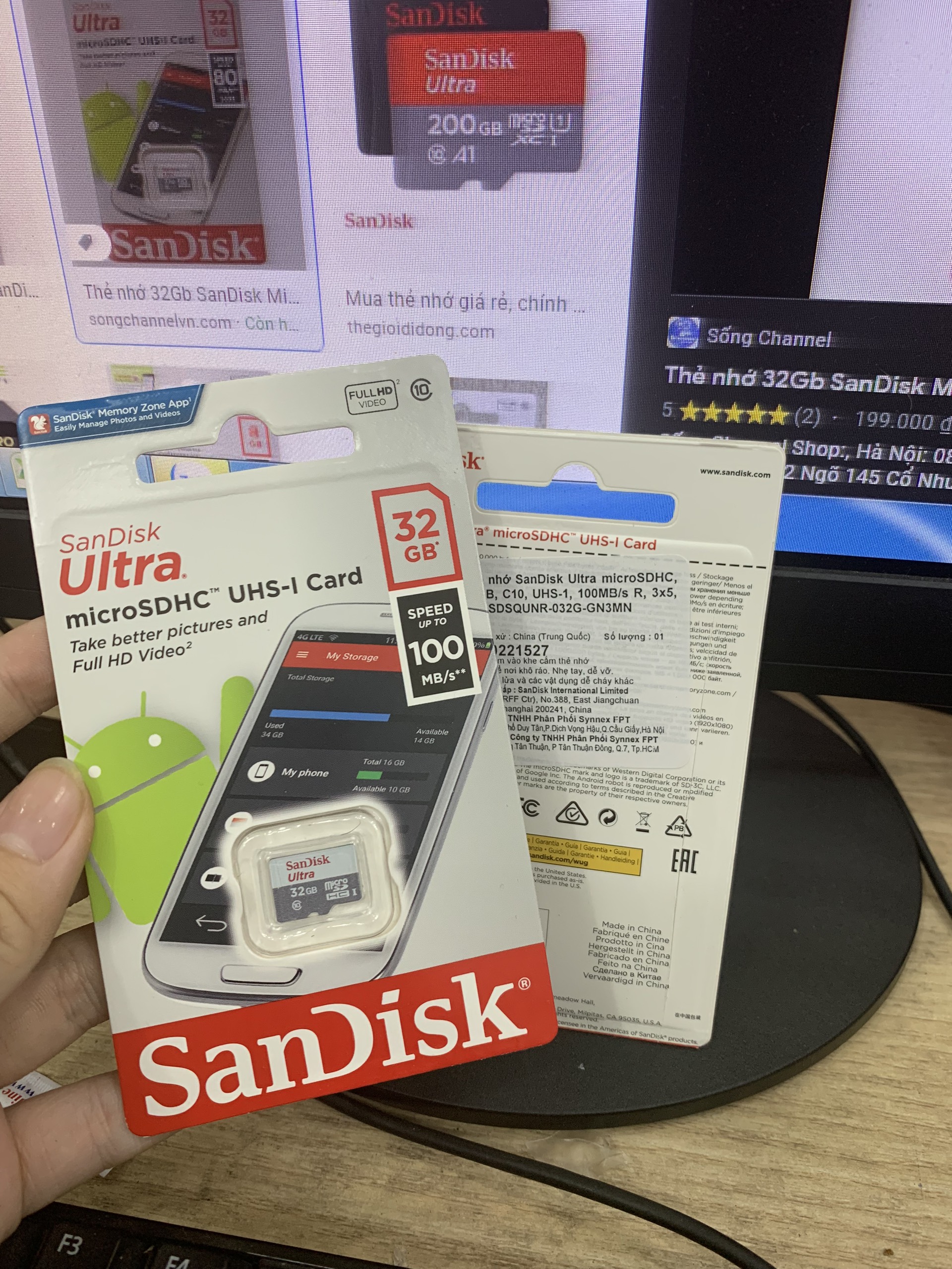 Thẻ Nhớ Micro Sandisk 32gb-64gb
