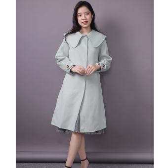 Áo Khoác Dạ Cashmere Emspo Cổ Sen Dáng Dài Akl0293