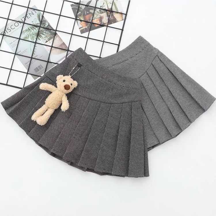CHÂN VÁY XẾP LY BÉ GÁI CÓ GẤU