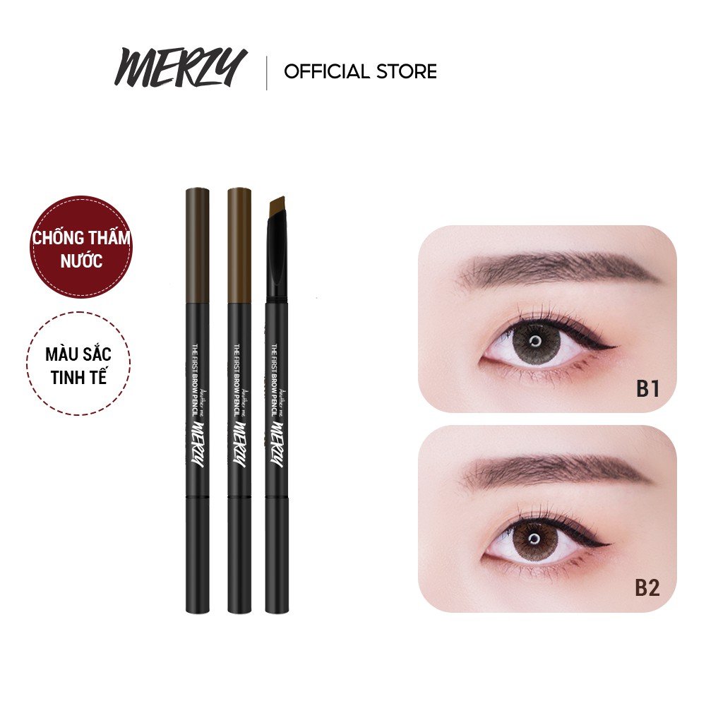 Chì kẻ mày ngang Merzy The First Brow Pencil 0.3g [Chính Hãng]