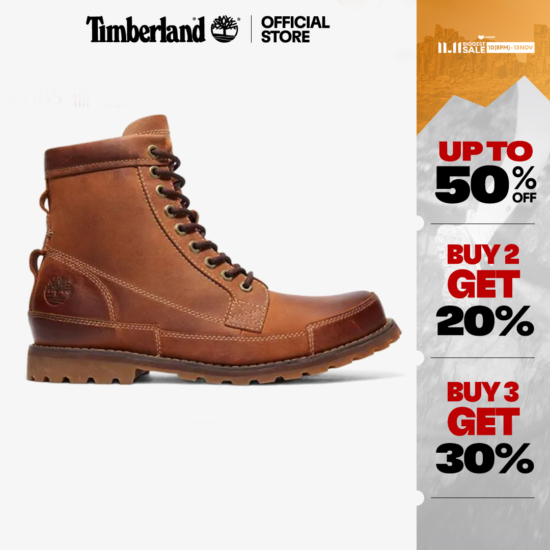 Timberland Mens 6-Inch Icon Premium Boot Wheat Nubuck Wide