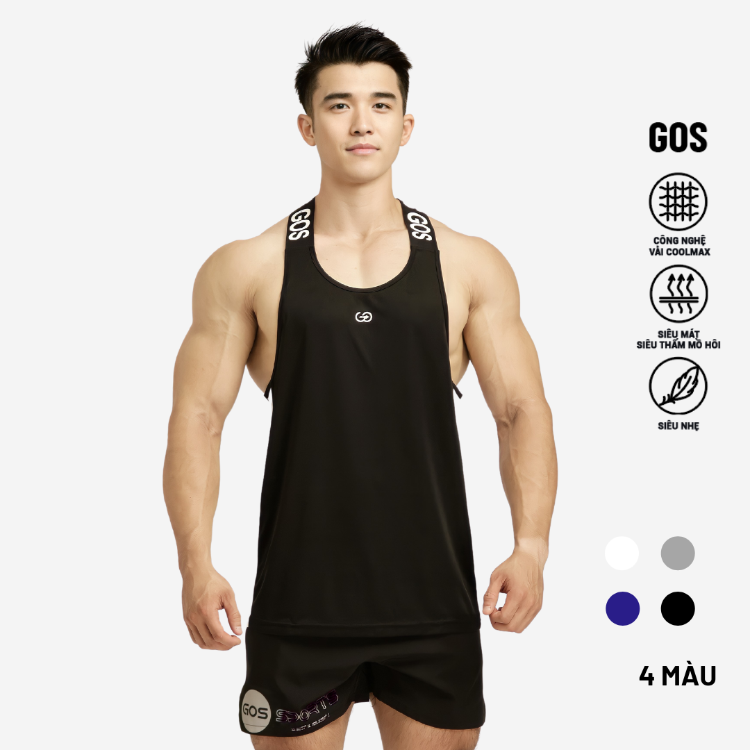 Áo ba lỗ thể thao gos signature s1