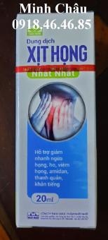 Dung dịch xịt họng Nhất Nhất hỗ trợ giảm nhanh ngứa họng ho viêm họng amidan thanh quản khàn tiếng