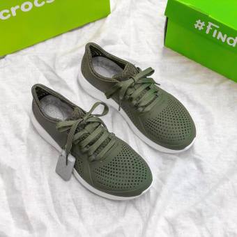 GIÀY NHỰA CROCS-LITERIDE MÀU XANH RÊU