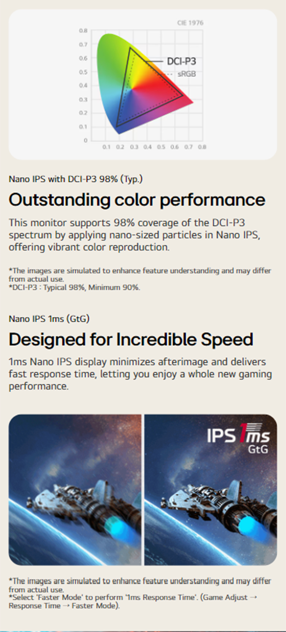 LG UltraGear 32" QHD Nano IPS Gaming Monitor | 180Hz Refresh | HDR10 | DCI-P3 98% | VESA Certified | AMD FreeSync™ · v2