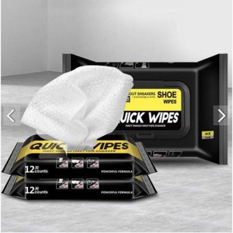 Combo 2 Khăn Giấy Ướt Lau Giày Đa Năng Siêu Sạch Quick Wipes, Vệ Sinh Giày Dép, Túi Xách Tiện Dụng